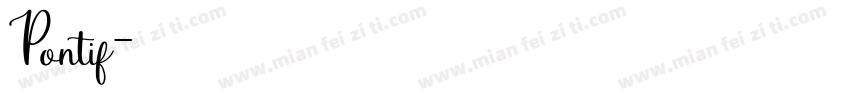 Pontif字体转换