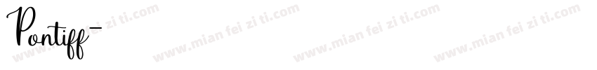 Pontiff字体转换
