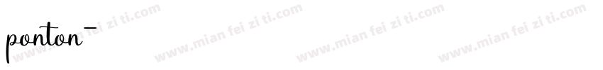 ponton字体转换