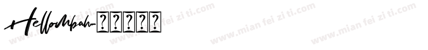 Hellombah字体转换