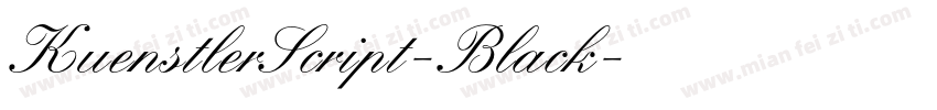 KuenstlerScript-Black字体转换
