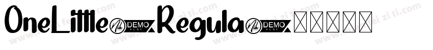 OneLittle-Regula字体转换