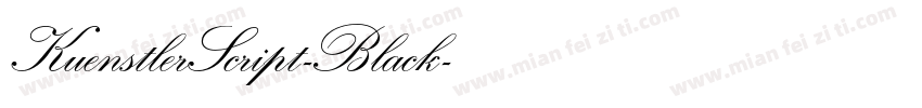 KuenstlerScript-Black字体转换