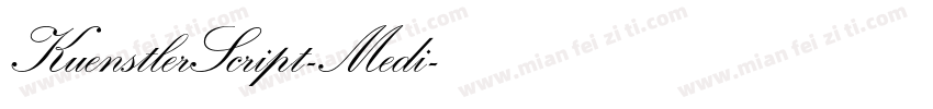 KuenstlerScript-Medi字体转换
