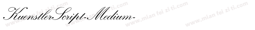 KuenstlerScript-Medium字体转换