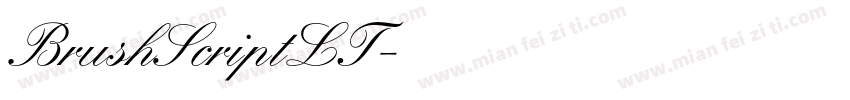 BrushScriptLT字体转换