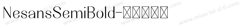 NesansSemiBold字体转换