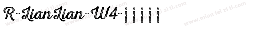 R-LianLian-W4字体转换