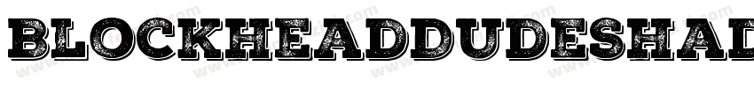 BlockheadDudeShadowPersonalRegular-L3Emy字体转换