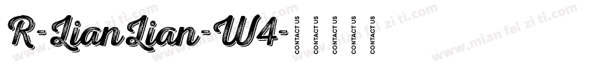 R-LianLian-W4字体转换
