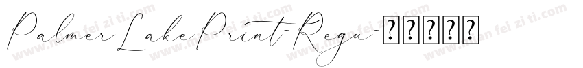 PalmerLakePrint-Regu字体转换