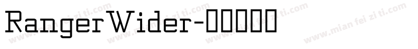 RangerWider字体转换