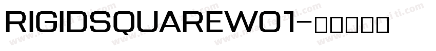RigidSquareW01字体转换