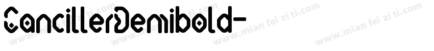 CancillerDemibold字体转换