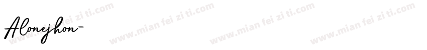 Alonejhon字体转换