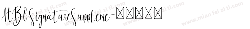 HBOSignatureSuppleme字体转换