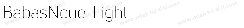 BabasNeue-Light字体转换