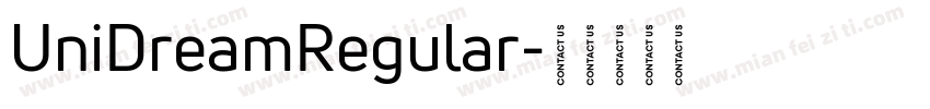 UniDreamRegular字体转换
