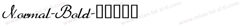 Normal-Bold字体转换