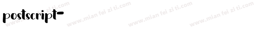 postscript字体转换