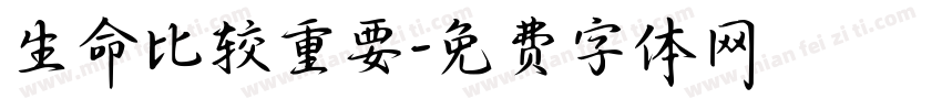 生命比较重要字体转换