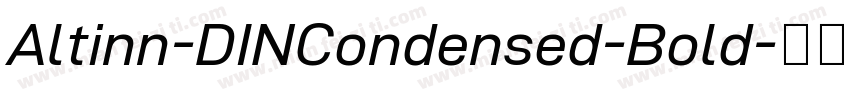 Altinn-DINCondensed-Bold字体转换