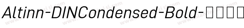 Altinn-DINCondensed-Bold字体转换
