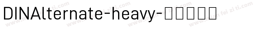 DINAlternate-heavy字体转换