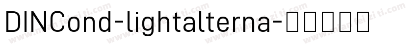 DINCond-lightalterna字体转换