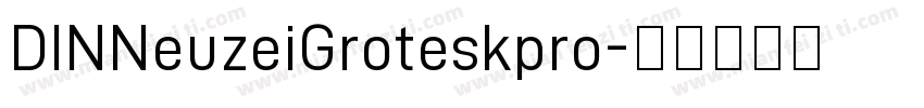 DINNeuzeiGroteskpro字体转换