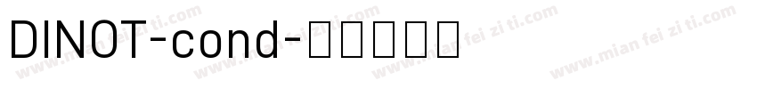 DINOT-cond字体转换
