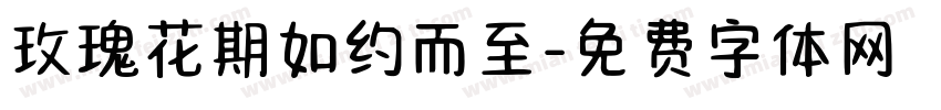玫瑰花期如约而至字体转换