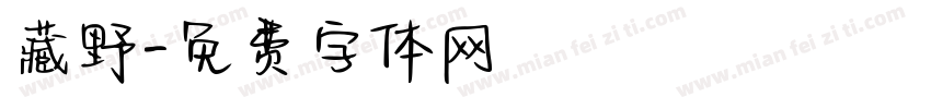 藏野字体转换