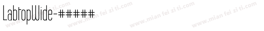 LabtopWide字体转换
