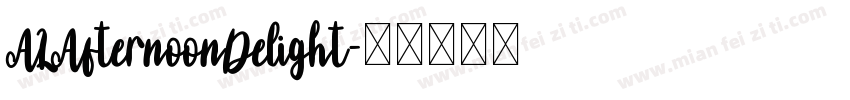 ALAfternoonDelight字体转换
