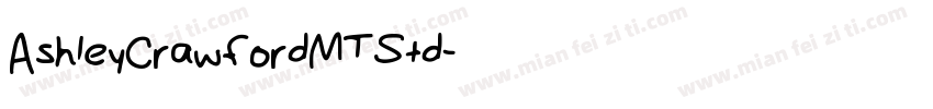 AshleyCrawfordMTStd字体转换