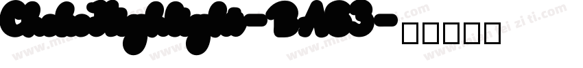 ChokoHighlight-BA63字体转换