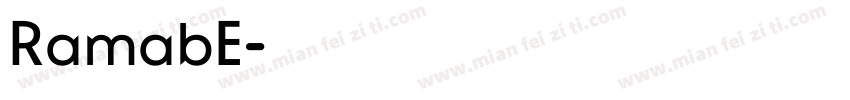 RamabE字体转换