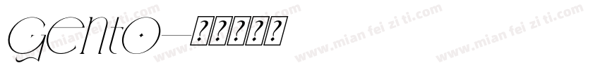 gento字体转换
