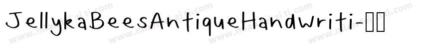 JellykaBeesAntiqueHandwriti字体转换