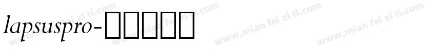 lapsuspro字体转换
