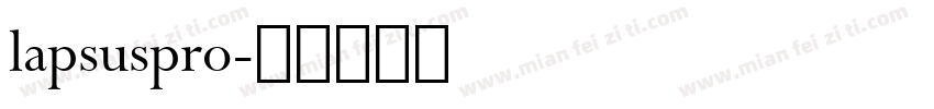 lapsuspro字体转换