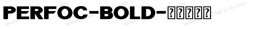 PerfoC-Bold字体转换