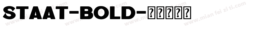 Staat-Bold字体转换