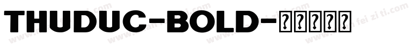 Thuduc-Bold字体转换