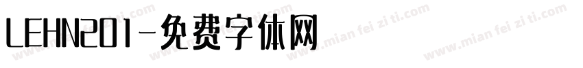 LEHN201字体转换