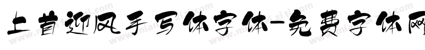 上首迎风手写体字体字体转换