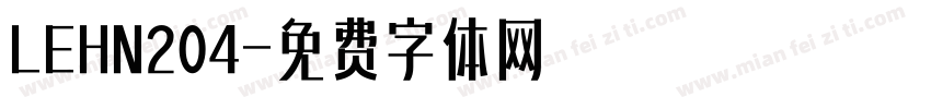 LEHN204字体转换