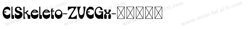 ElSkeleto-ZVEGx字体转换