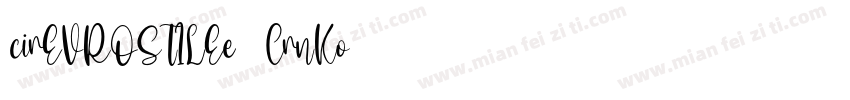 cirEVROSTILEe-CrnKo字体转换